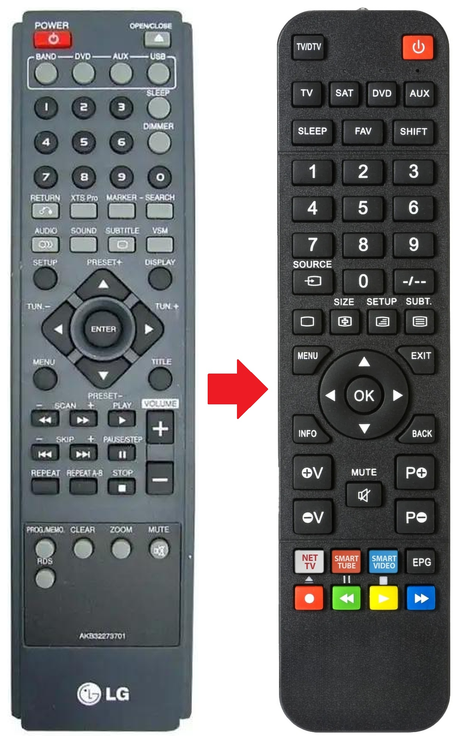 AKB32273701-V-2018 LG afstandsbediening - productfoto
