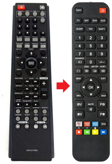 AKB33210905 LG afstandsbediening - productfoto