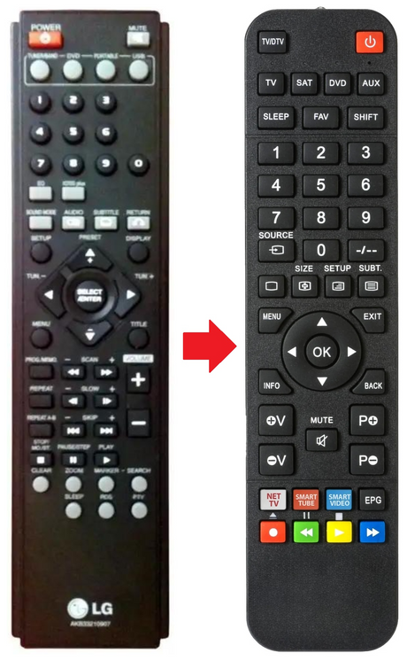 AKB33210907 LG afstandsbediening - productfoto