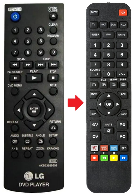 AKB33659509 LG afstandsbediening - productfoto