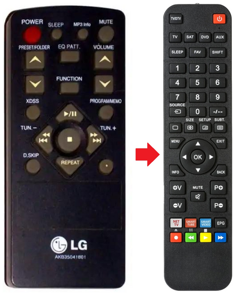 AKB35041801 LG afstandsbediening - productfoto