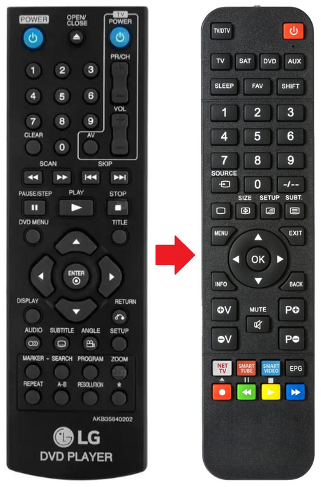 AKB35840202 LG afstandsbediening - productfoto