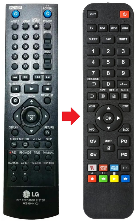 AKB35914303 LG afstandsbediening - productfoto