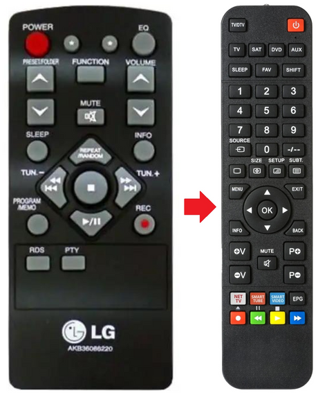 AKB36086220 LG afstandsbediening - productfoto