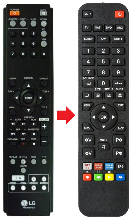AKB36087607 LG afstandsbediening - productfoto