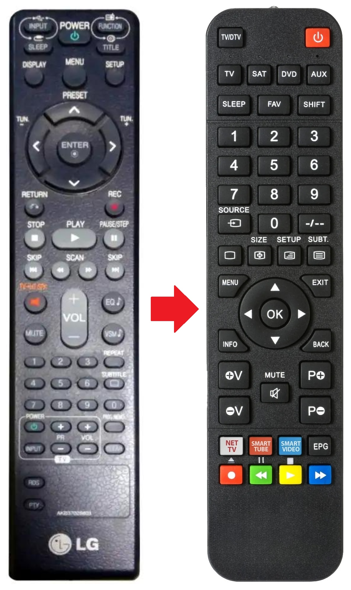 AKB37026803 LG afstandsbediening - productfoto