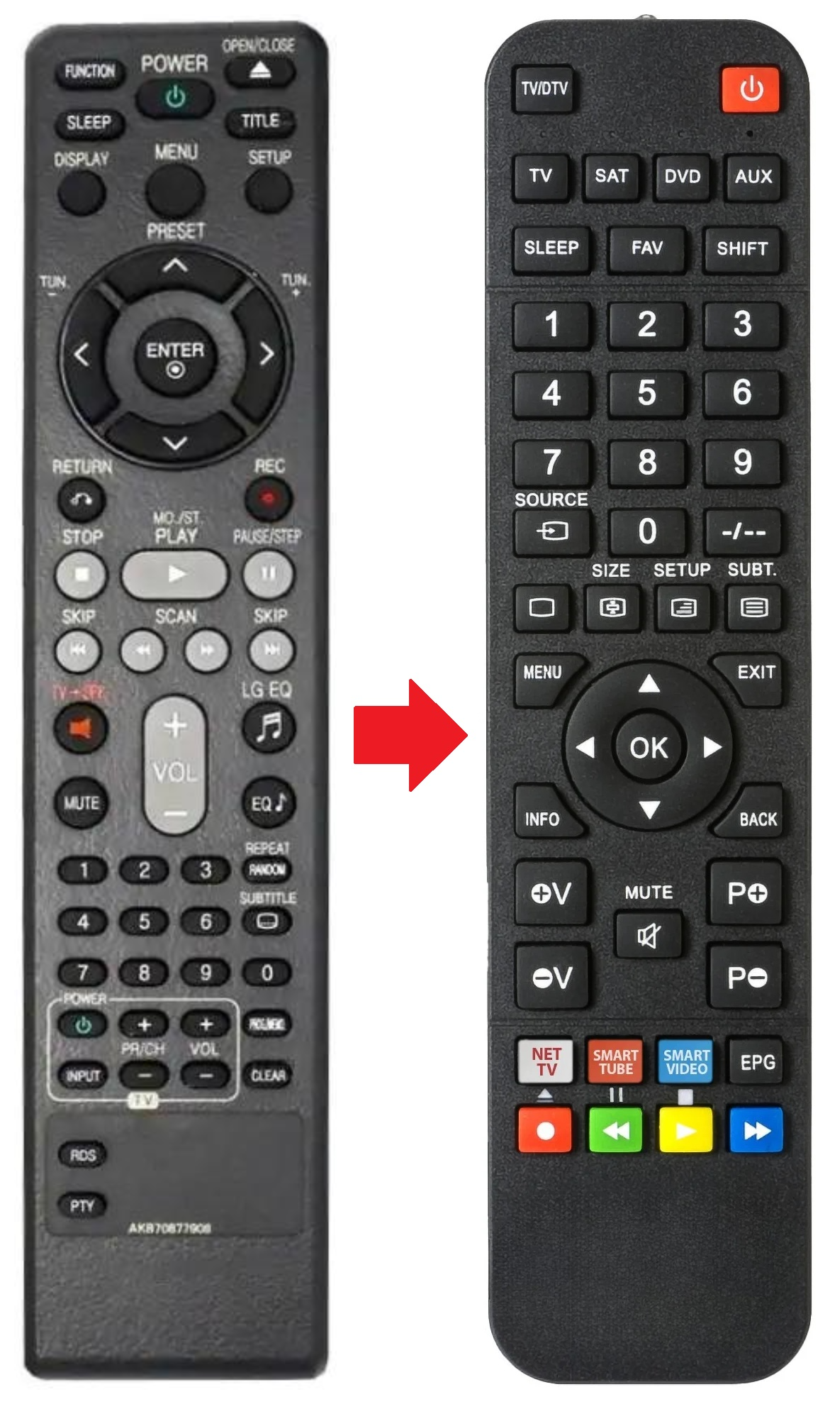 AKB37026816 LG afstandsbediening - productfoto