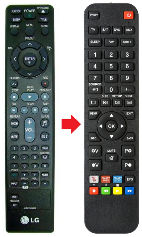 AKB37026823 LG afstandsbediening - productfoto