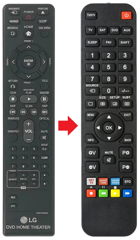 AKB37026876 LG afstandsbediening - productfoto