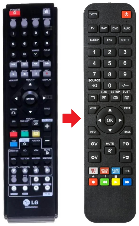 AKB54052902 LG afstandsbediening - productfoto