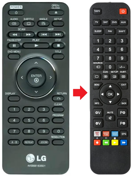 AKB68183501 LG afstandsbediening - productfoto