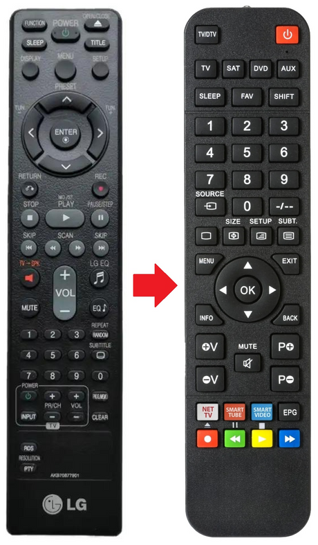 AKB70877908 LG afstandsbediening - productfoto