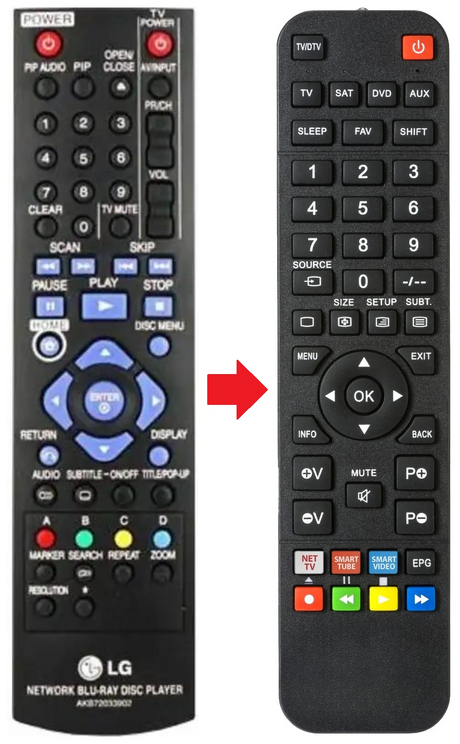 AKB72033902 LG afstandsbediening - productfoto