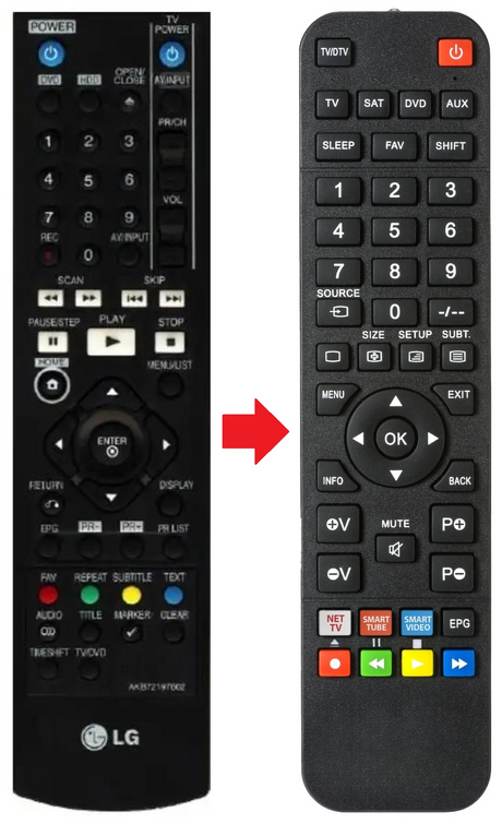 AKB72197602 LG afstandsbediening - productfoto