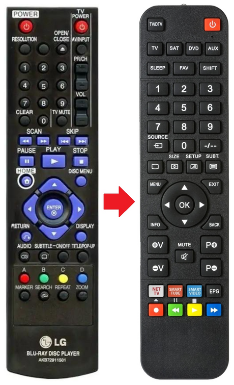 AKB72911501 LG afstandsbediening - productfoto