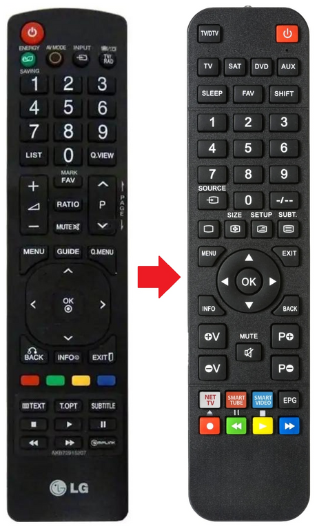 AKB729115207 LG afstandsbediening - productfoto