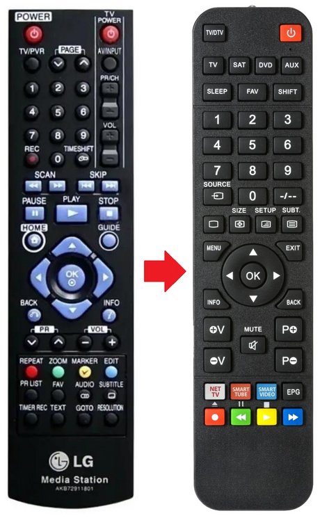 AKB72911801 LG afstandsbediening - productfoto