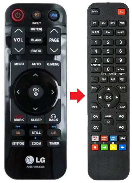 AKB72913306 LG afstandsbediening - productfoto