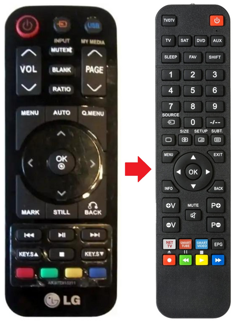 AKB72913311 LG afstandsbediening - productfoto