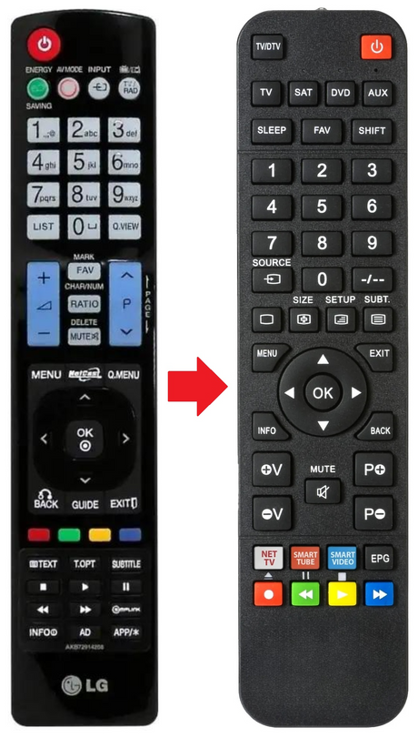 AKB72914004 LG afstandsbediening - productfoto