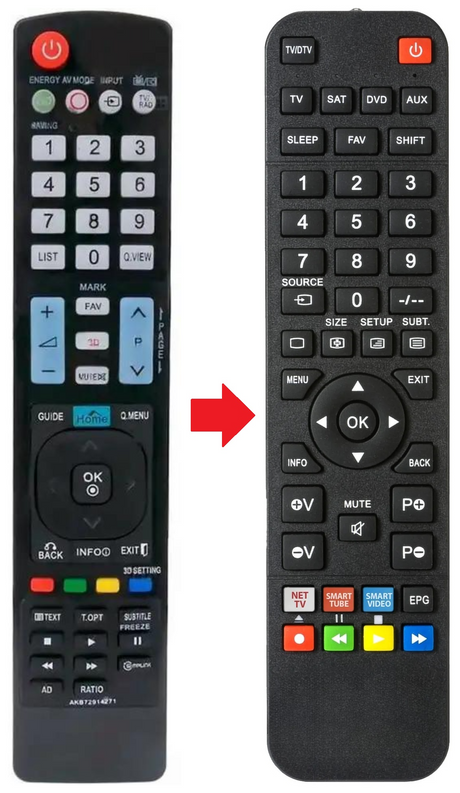 AKB72914048 LG afstandsbediening - productfoto