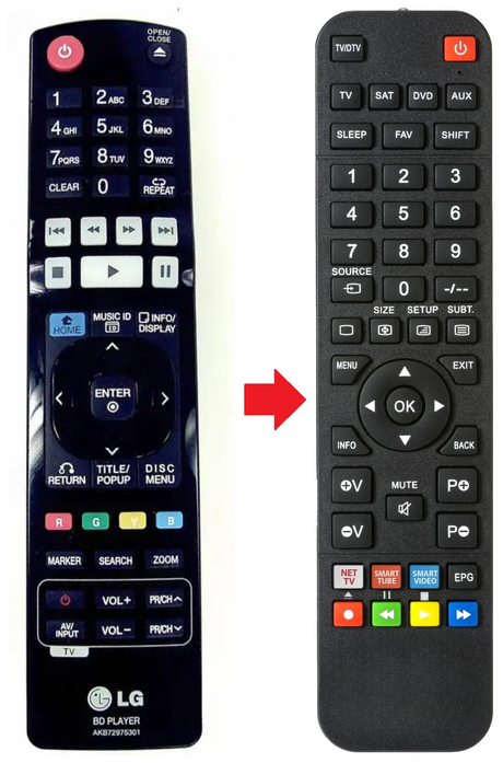 AKB72975301 LG afstandsbediening - productfoto