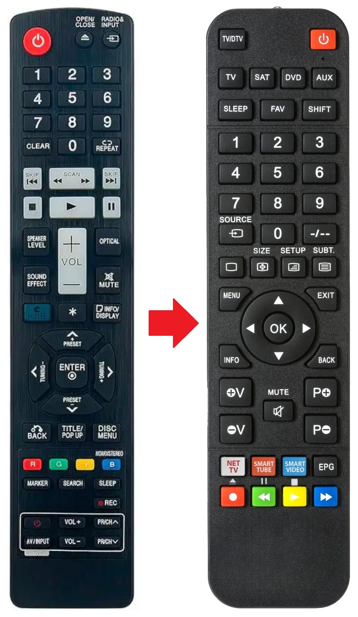 AKB72976005 LG afstandsbediening - productfoto