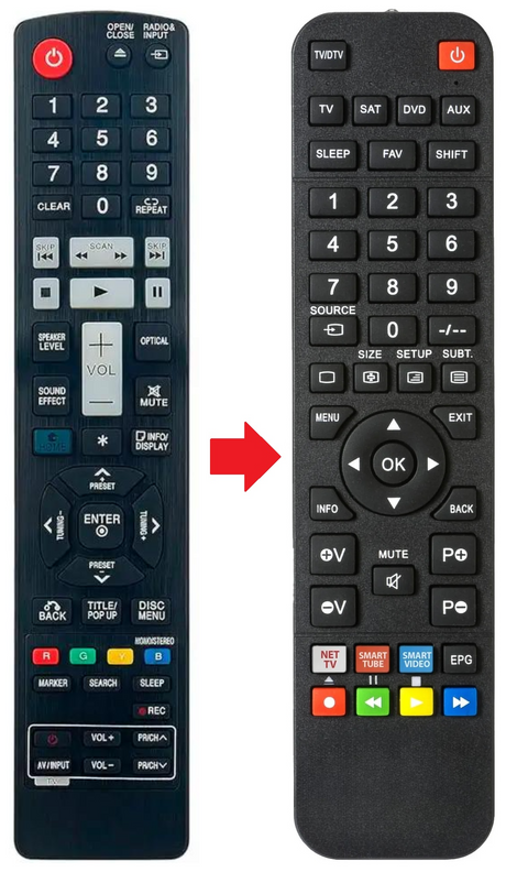 AKB72976005 LG afstandsbediening - productfoto