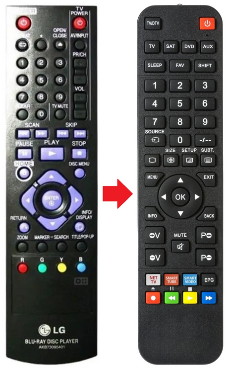 AKB73095401 LG afstandsbediening - productfoto