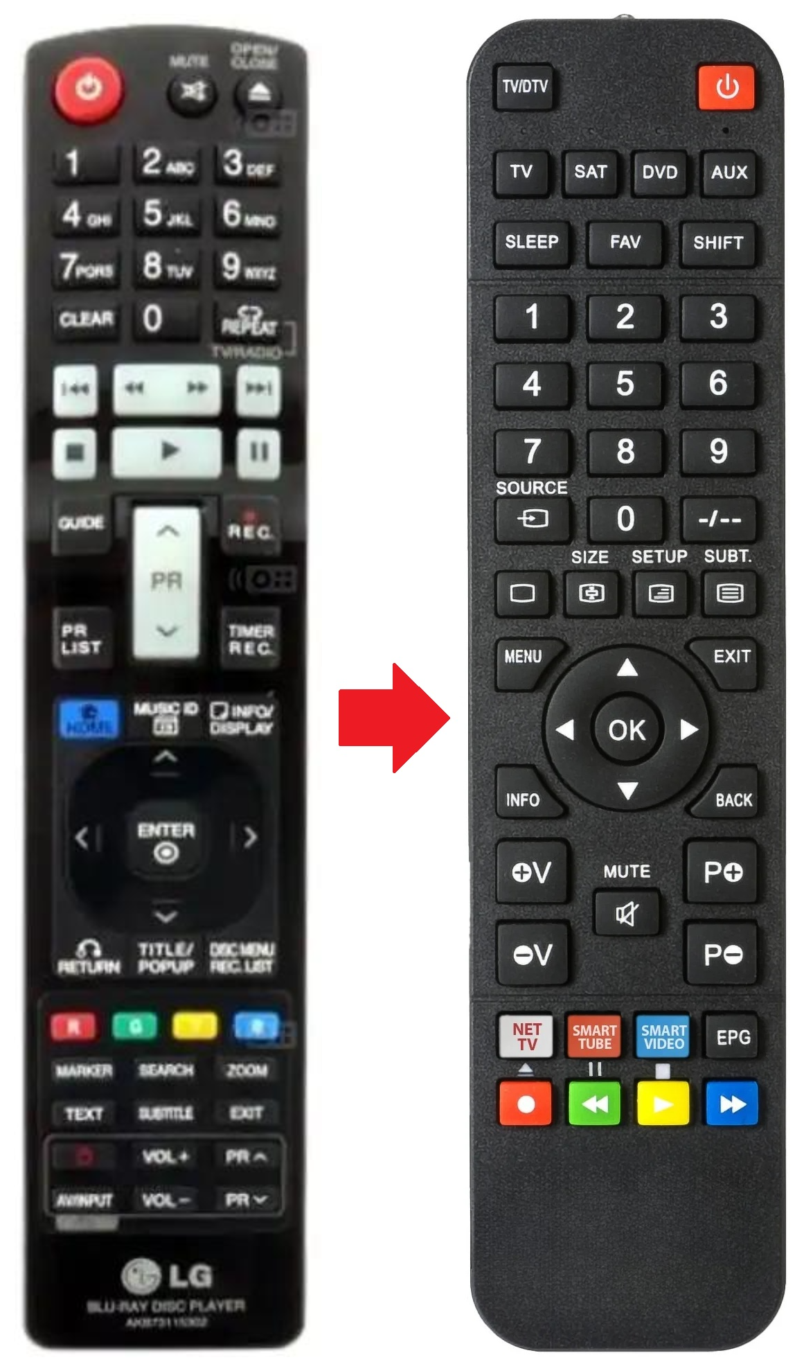 AKB73115301 LG afstandsbediening - productfoto