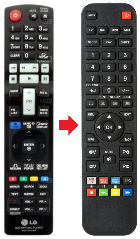 AKB73115301 LG afstandsbediening - productfoto