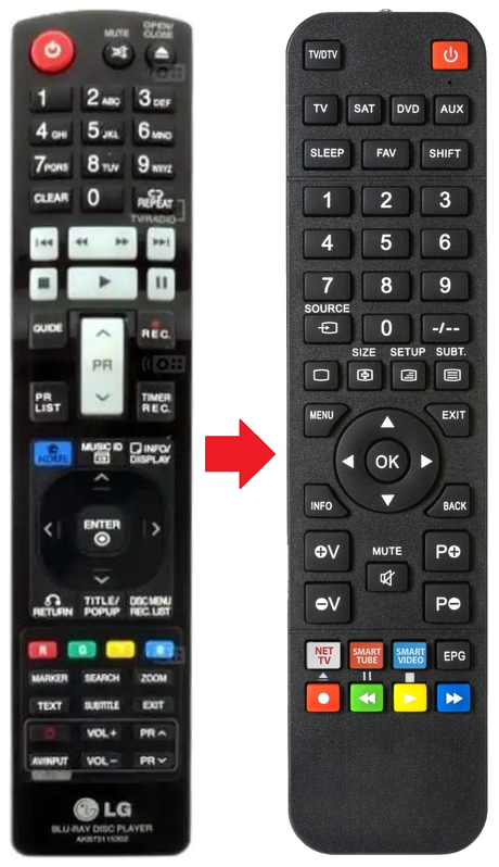 AKB73115301 LG afstandsbediening - productfoto