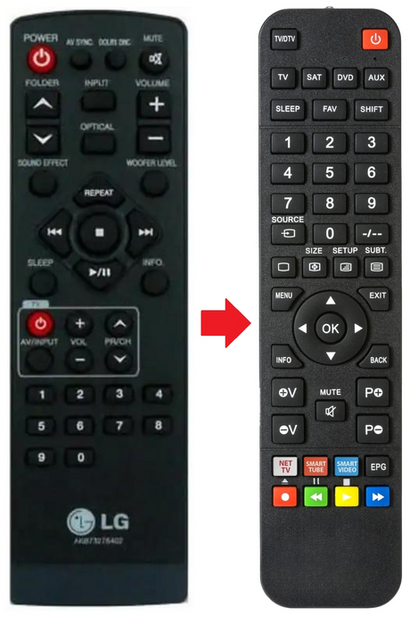 AKB73275402 LG afstandsbediening - productfoto