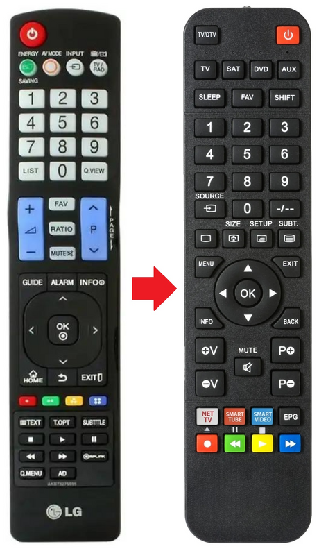 AKB73275695 LG afstandsbediening - productfoto