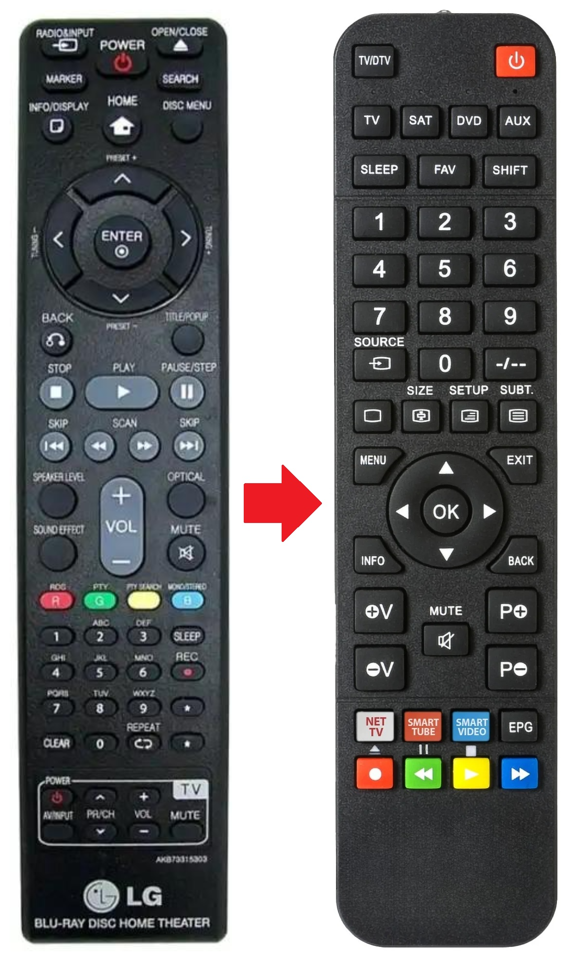 AKB73315303 LG afstandsbediening - productfoto