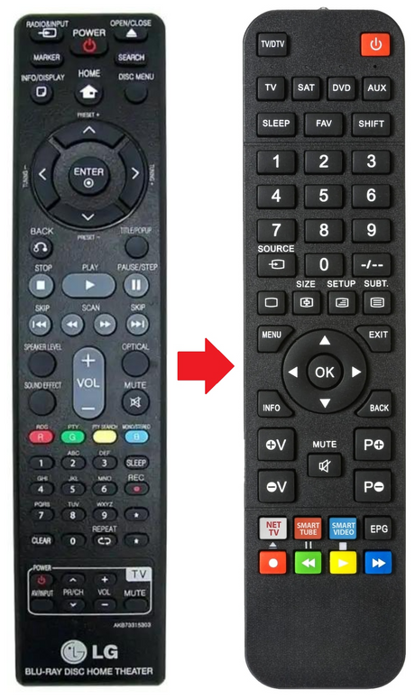 AKB73315303 LG afstandsbediening - productfoto