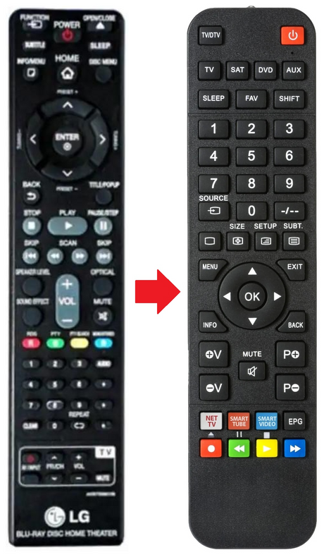 AKB73596109 LG afstandsbediening - productfoto