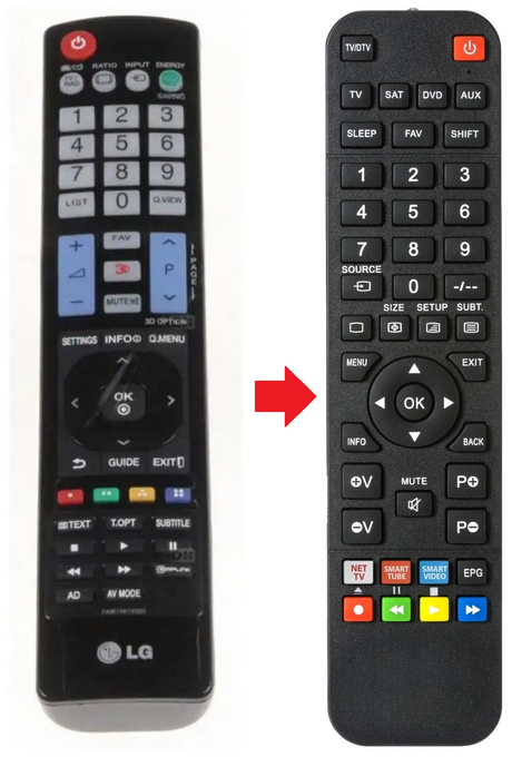 AKB73615307 LG afstandsbediening - productfoto