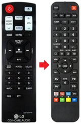AKB73655708 LG afstandsbediening - productfoto