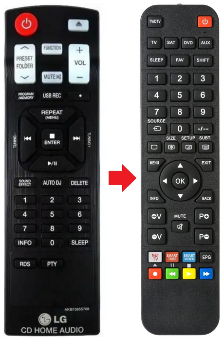AKB73655708 LG afstandsbediening - productfoto
