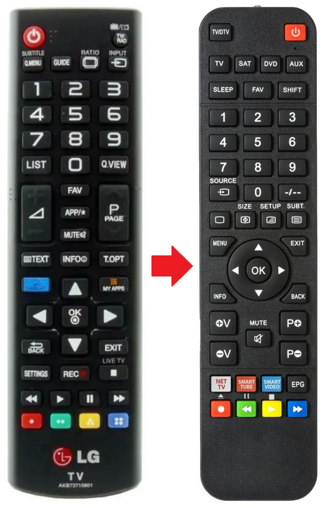 AKB73715601 LG afstandsbediening - productfoto