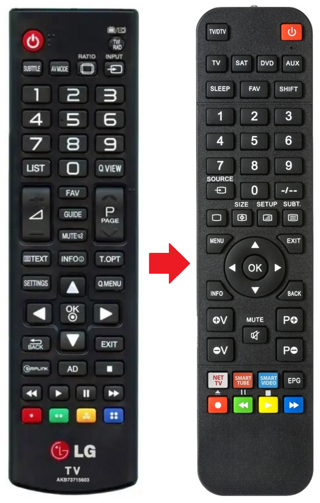 AKB73715603 LG afstandsbediening - productfoto