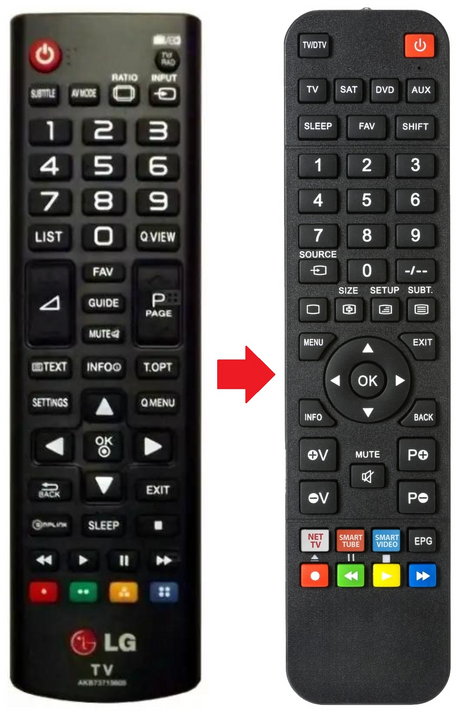 AKB73715605 LG afstandsbediening - productfoto