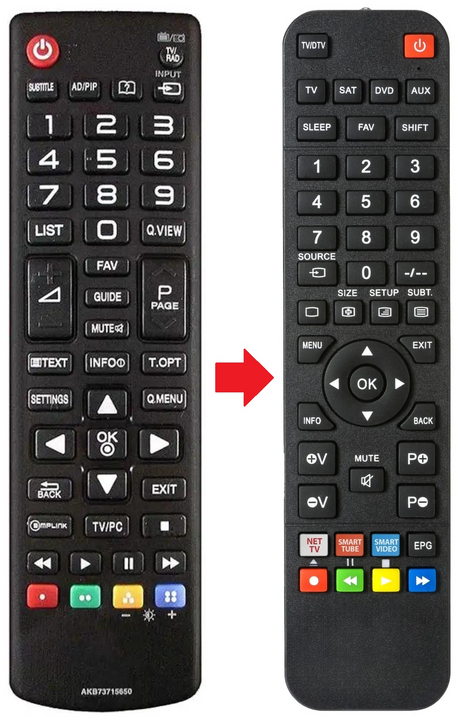 AKB73715650 LG afstandsbediening - productfoto