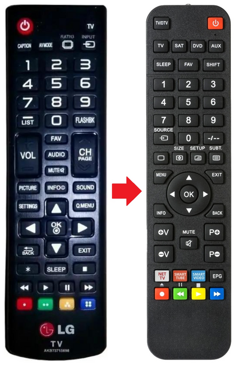 AKB73715698 LG afstandsbediening - productfoto