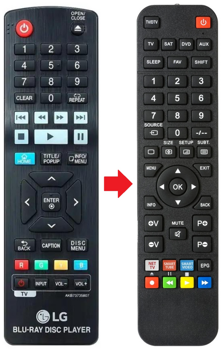 AKB73735807 LG afstandsbediening - productfoto