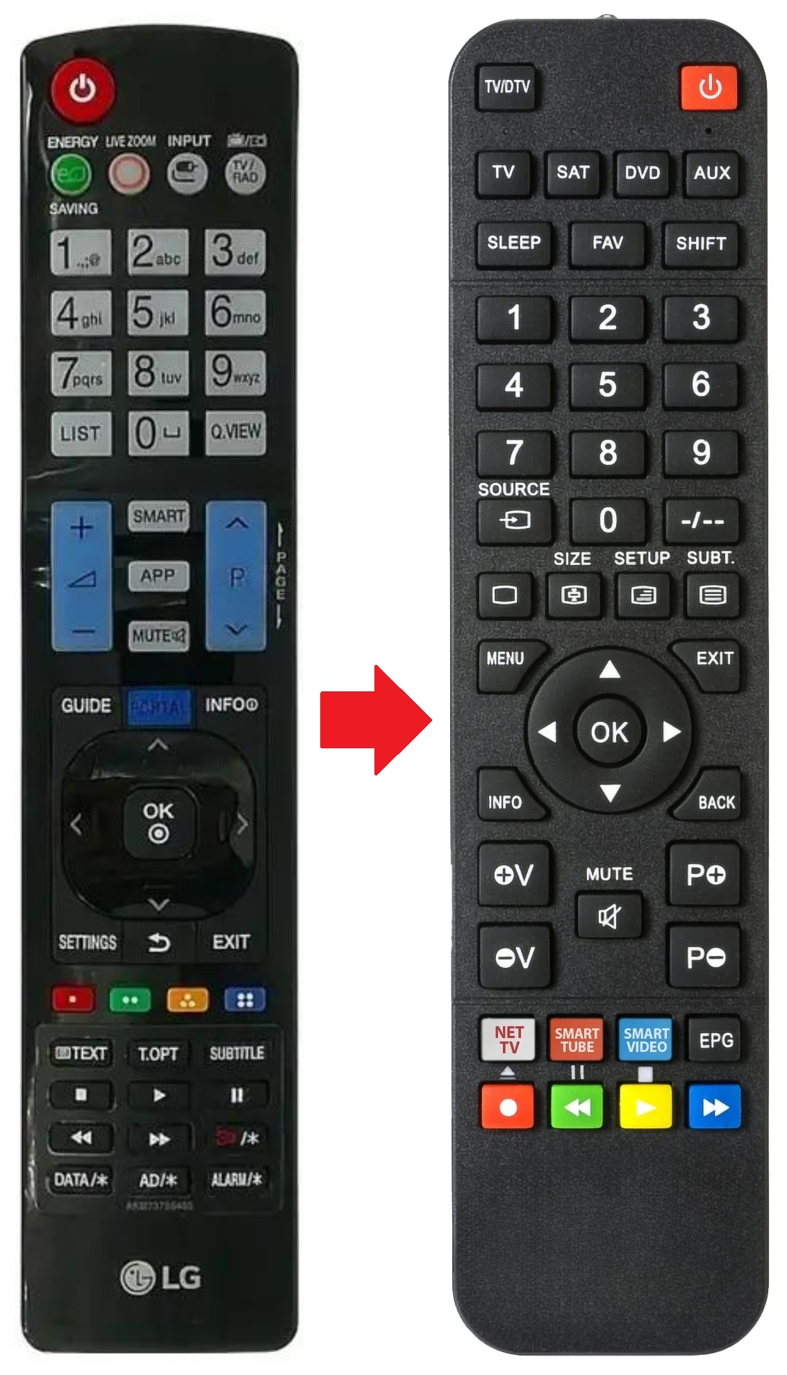 AKB73755488 LG afstandsbediening - productfoto