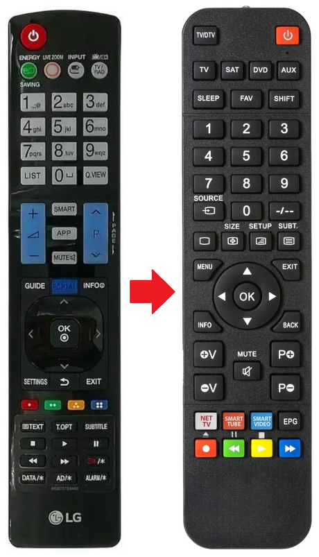 AKB73755488 LG afstandsbediening - productfoto