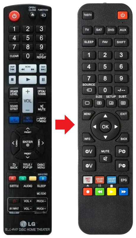 AKB73775608 LG afstandsbediening - productfoto
