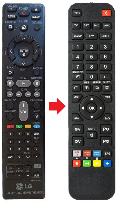 AKB73775801 LG afstandsbediening - productfoto